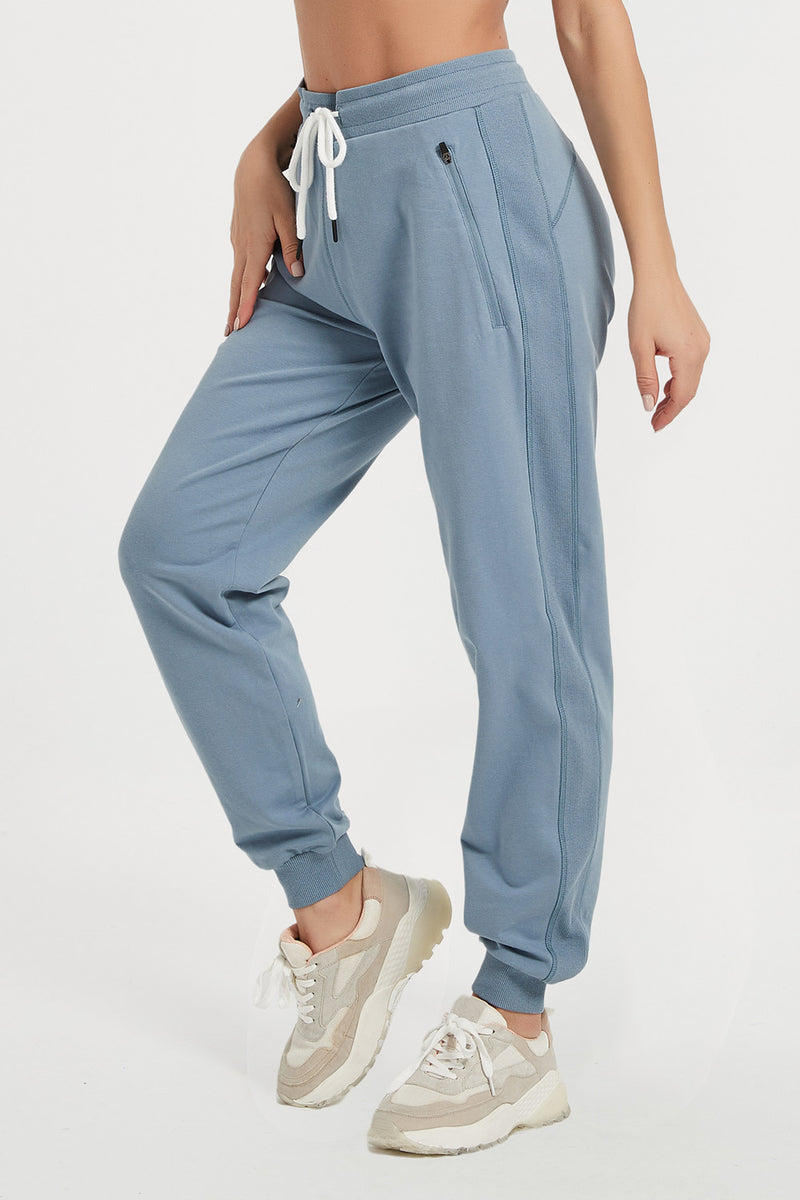 Women's Cotton Jogger Sweatpants with Pockets Workout Running Tapered  Lounge Pants