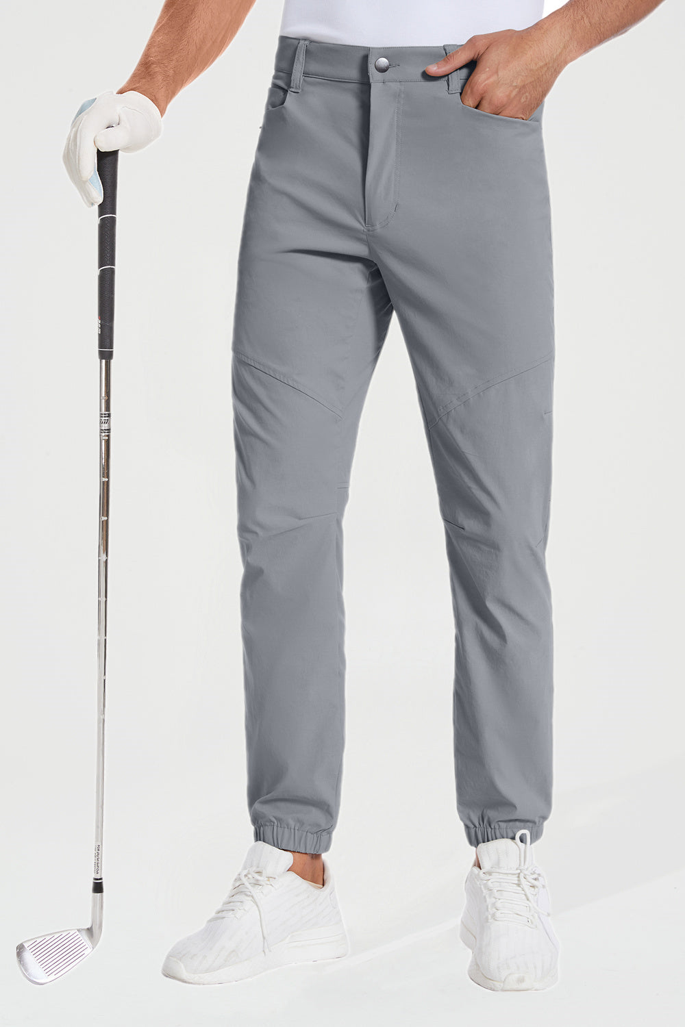 PULI Men's Stretch Golf Joggers Pants with 4 Pockets Waterproof