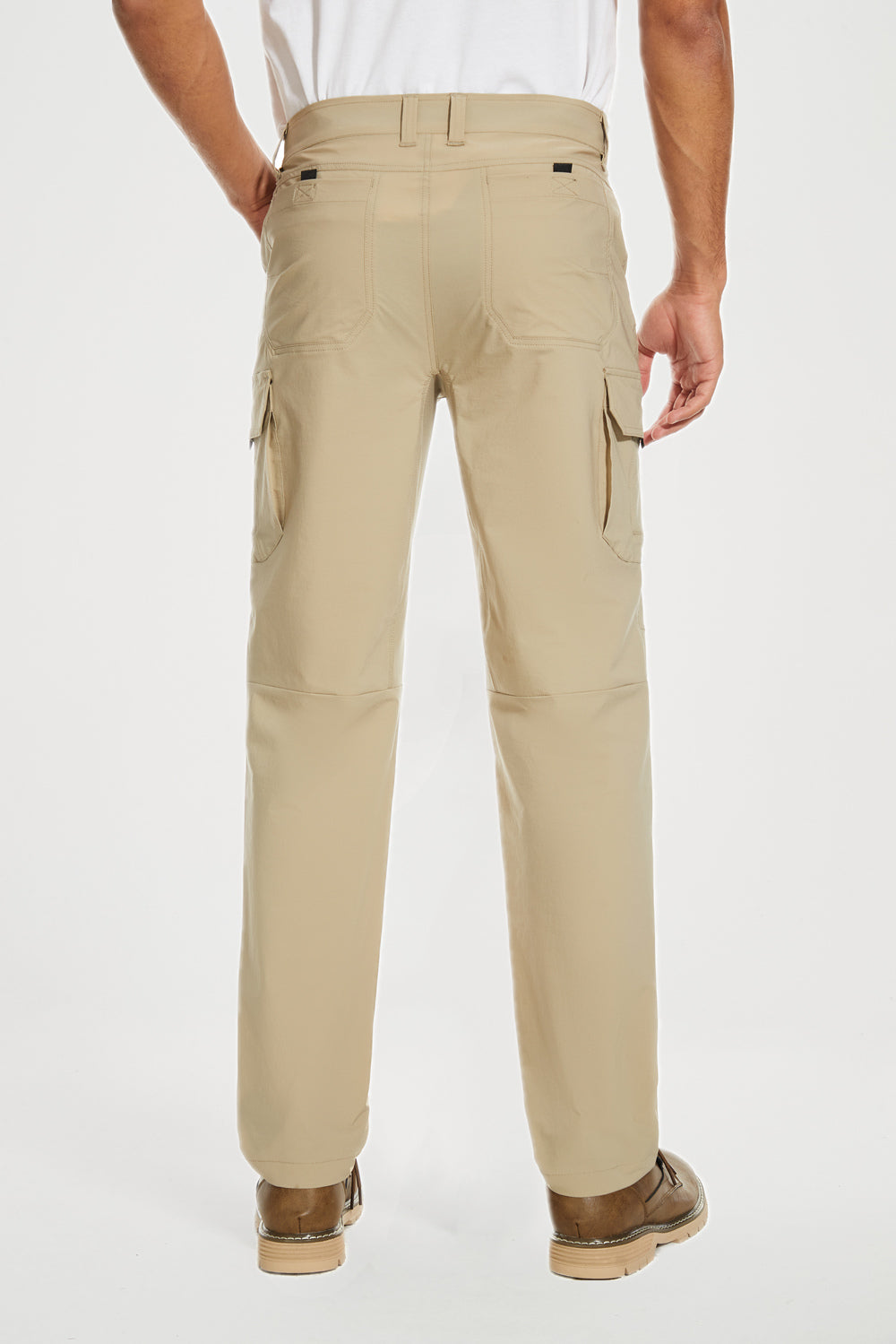 Men's Hiking Pants Waterproof Outdoor Cargo Pants with Zipper