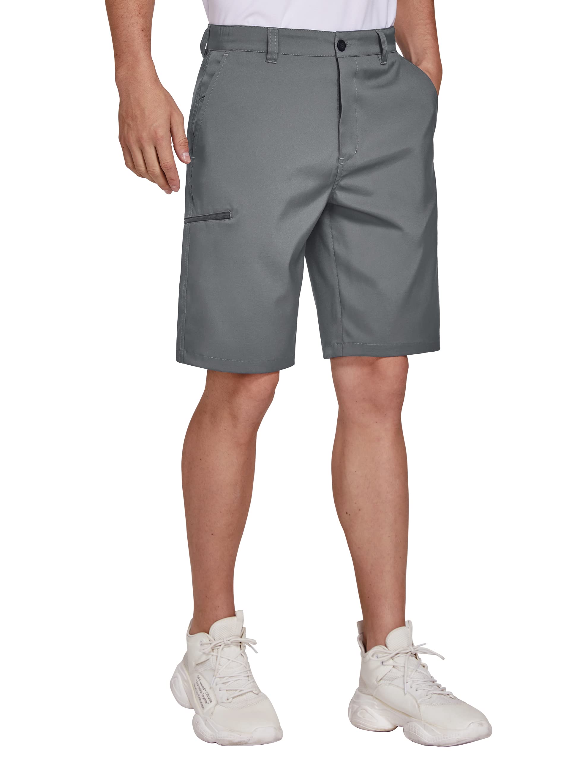 Puli Men s Casual Hybrid Dress Shorts with Pockets