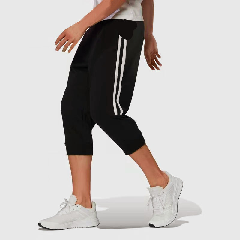 Women Sports Shorts Sweatpants Capri Pants Cropped Jogger Running Pants